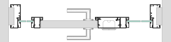 Türelement Horizontalschnitt