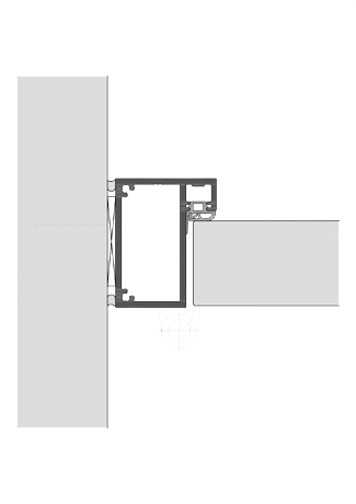 Blockzarge für stumpfes Türblatt