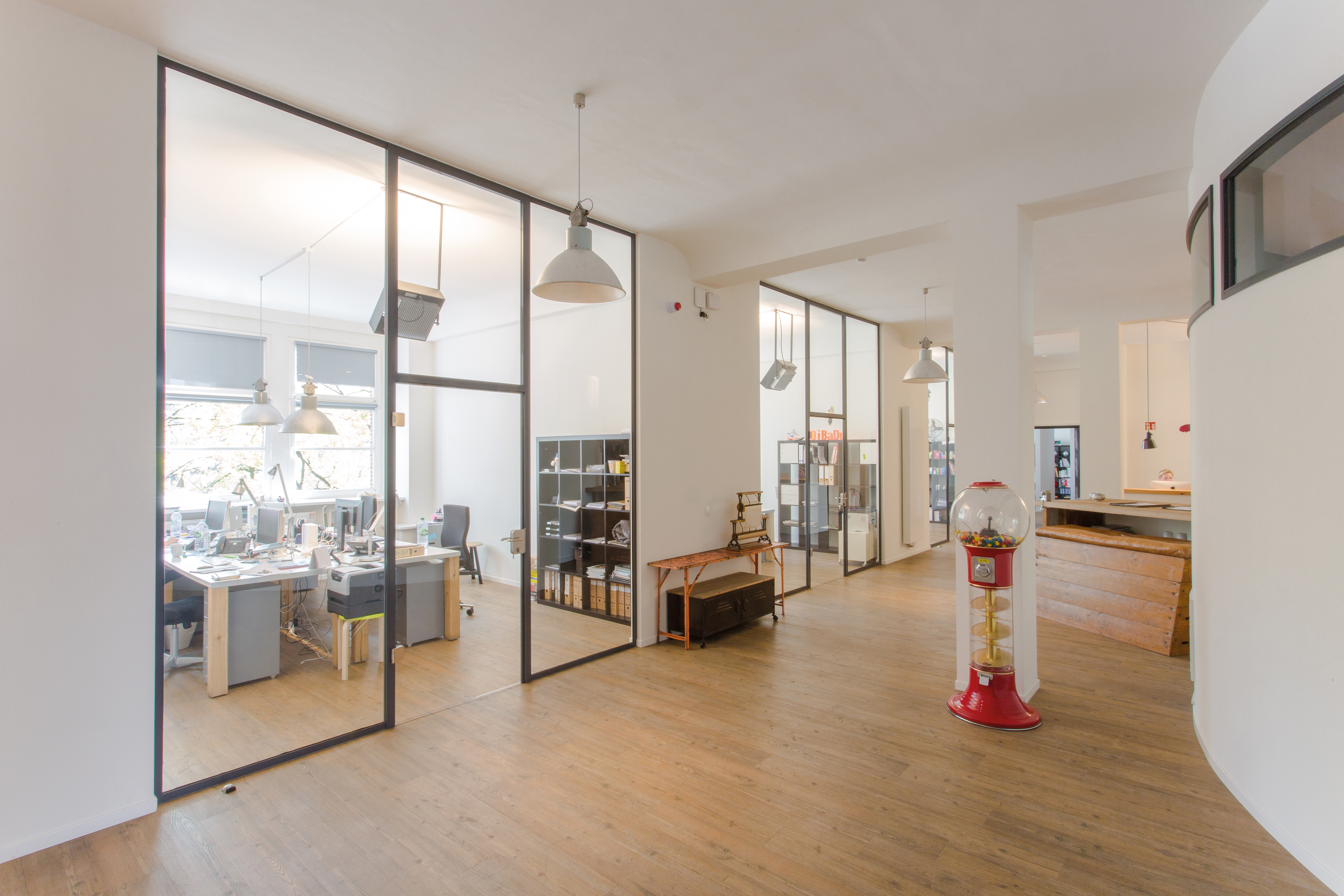 Pfosten-Riegel Glas-System für den Innenbereich