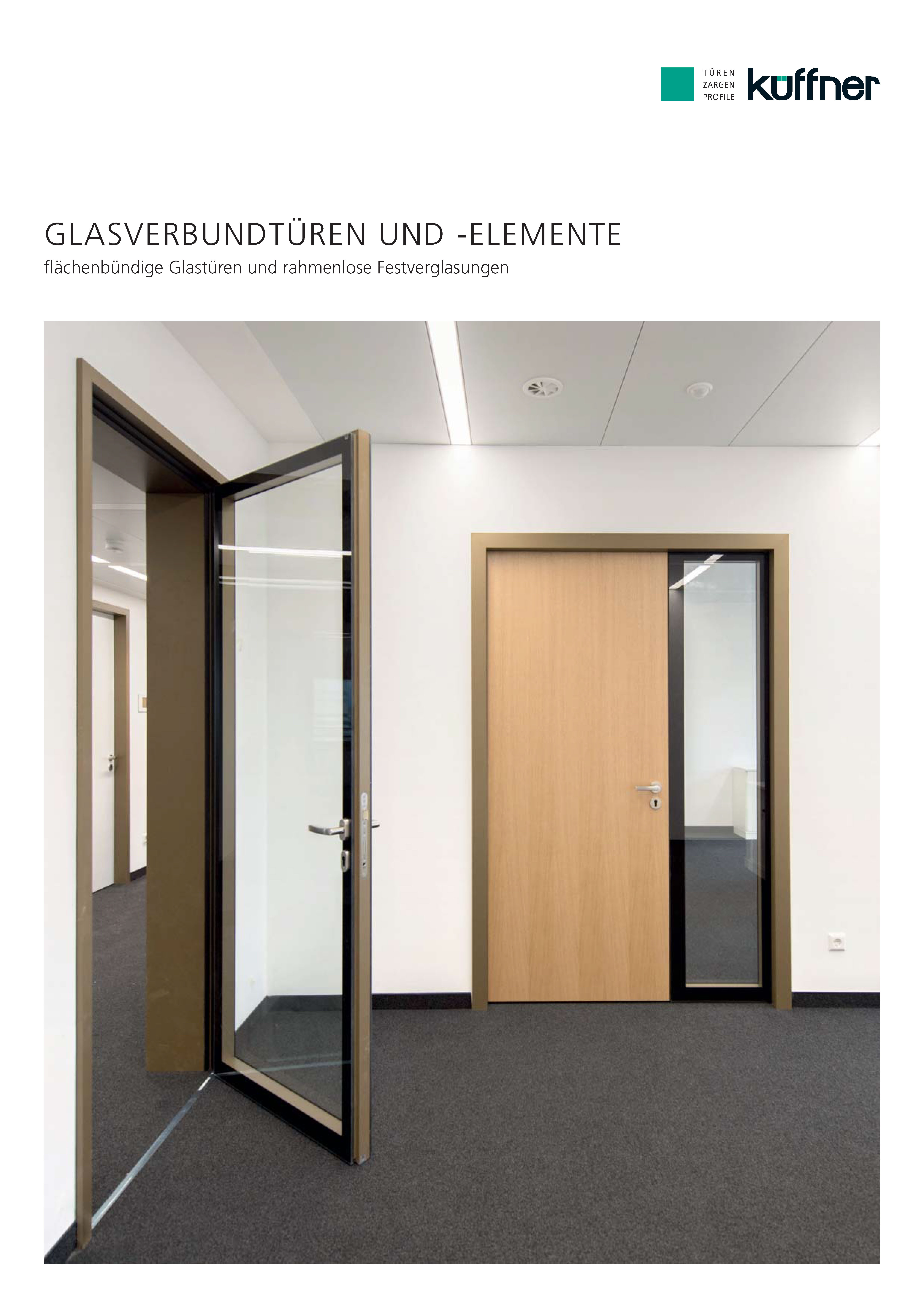 Glasverbundtüren - komplett flächenbündig