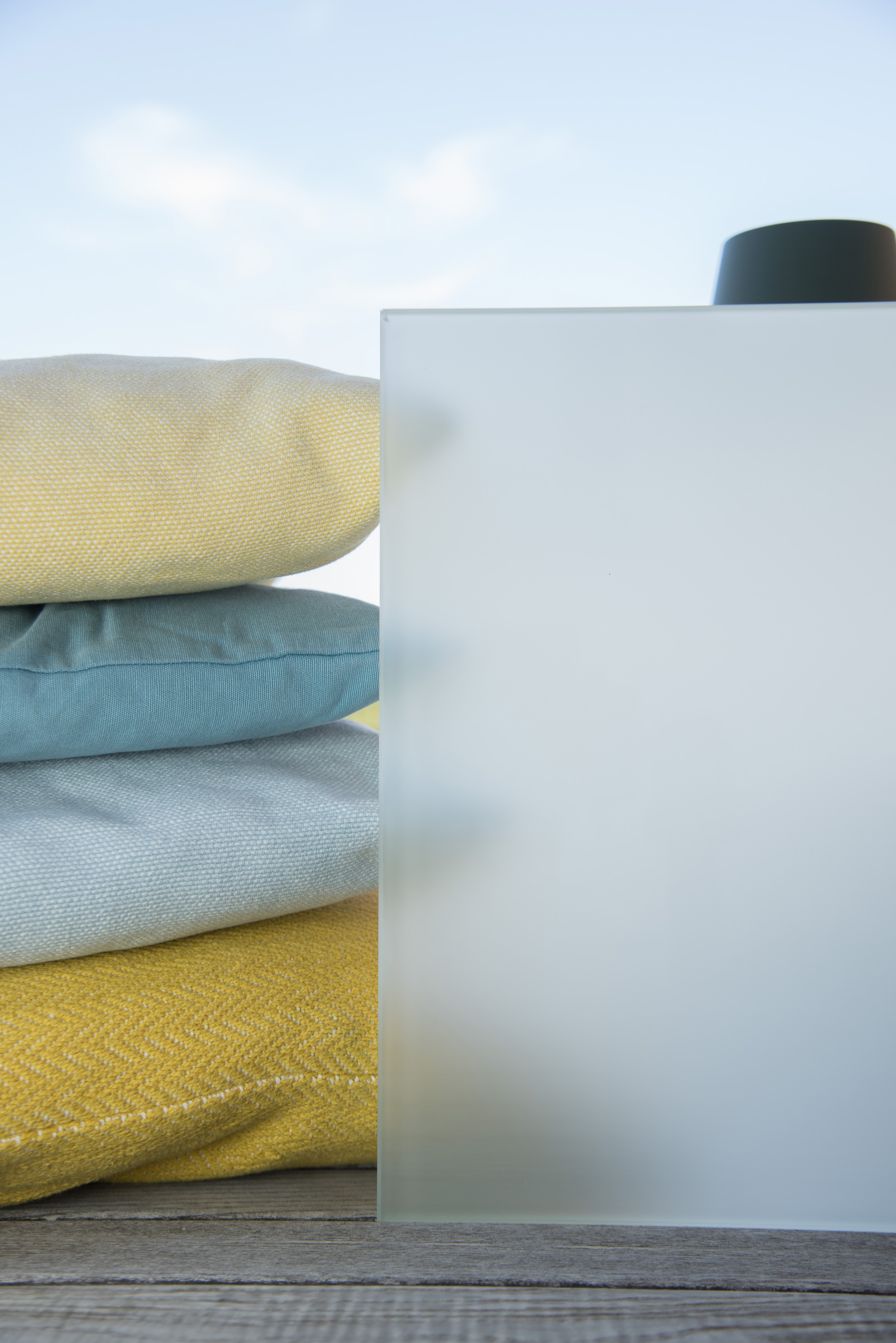 Glas weiß satiniert