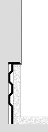 Sockelprofil C4U wandbündig, für Bodenbelag