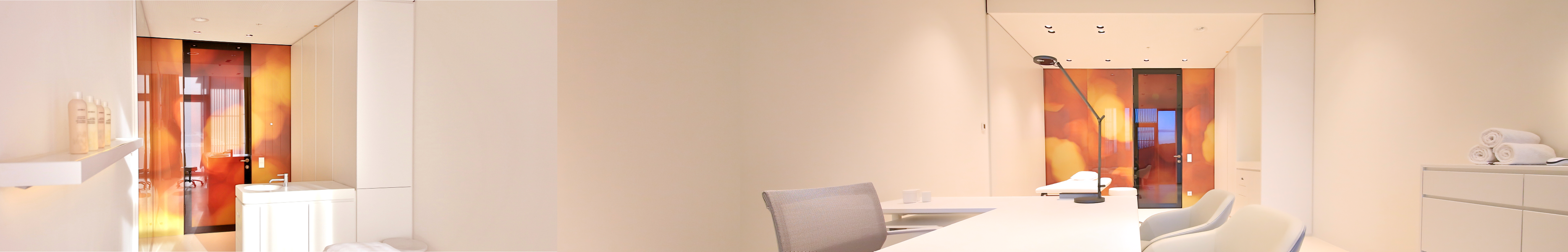 Glastüren mit Motivdruck