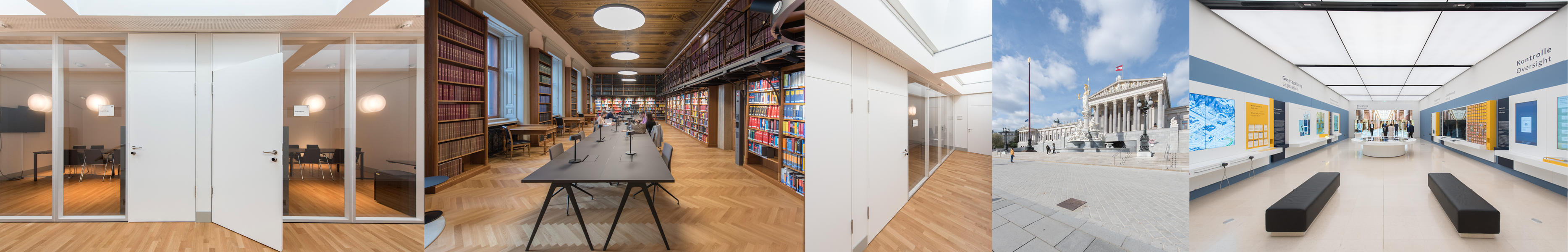 Parlament in Wien, Küffner Türen und Glasverbundelemente