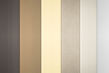 Farbmuster eloxierte Oberflächen